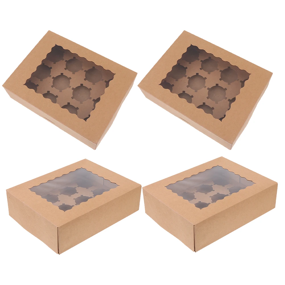 4 Pcs Kraft Paper Cake Box Mini 12 Count White Containers Lids Cupcake Favor Holder Storage Dessert Boxes Single Use Kitchen
4 Pcs Kraft Paper Cake Box Mini 12 Count White Containers Lids Cupcake Favor Holder Storage Dessert Boxes Single Use Kitchen