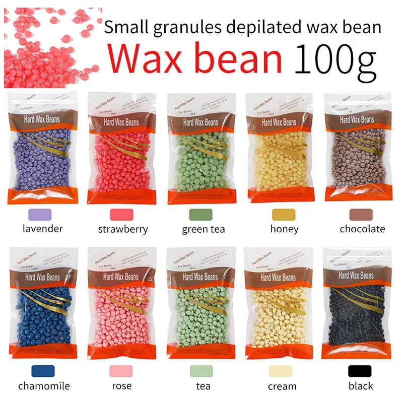 100g Wax Beans Hot Film Hard Wax Depilatory Hard Hair Removal Bean Waxing Bikini Face Legs Body Hair Removal Unisex
100g Wax Beans Hot Film Hard Wax Depilatory Hard Hair Removal Bean Waxing Bikini Face Legs Body Hair Removal Unisex