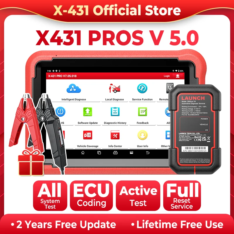 X-431 LAUNCH PROS V5.0 Профессиональный автомобильный сканер Автомобильные диагностические инструменты Автоматическая диагностика 2-летнее бесплатное обновление
X-431 LAUNCH PROS V5.0 Профессиональный автомобильный сканер Автомобильные диагностические инструменты Автоматическая диагностика 2-летнее бесплатное обновление