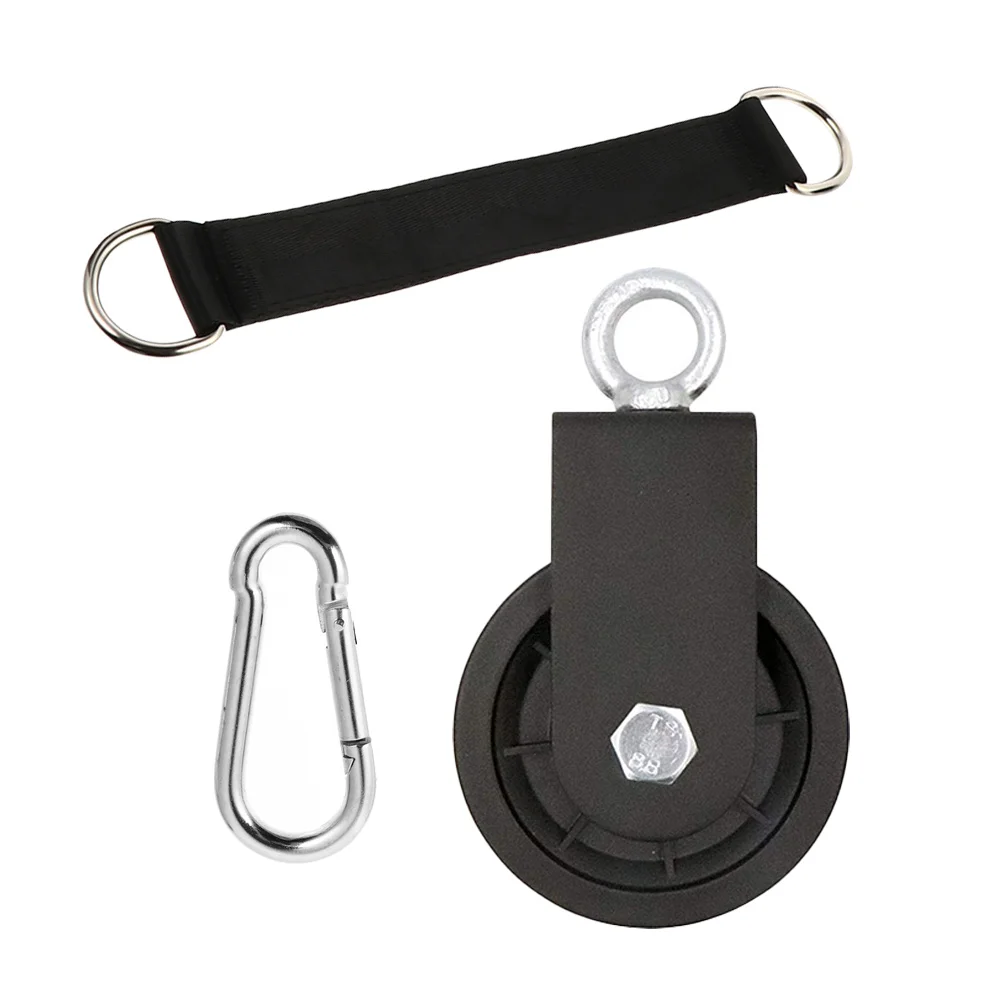 Aluminum Alloy Fitness Pulley Cable Machine Attachment Sturdy Single Wheel Home Gym Rope Pulley Lifting Traction
Aluminum Alloy Fitness Pulley Cable Machine Attachment Sturdy Single Wheel Home Gym Rope Pulley Lifting Traction