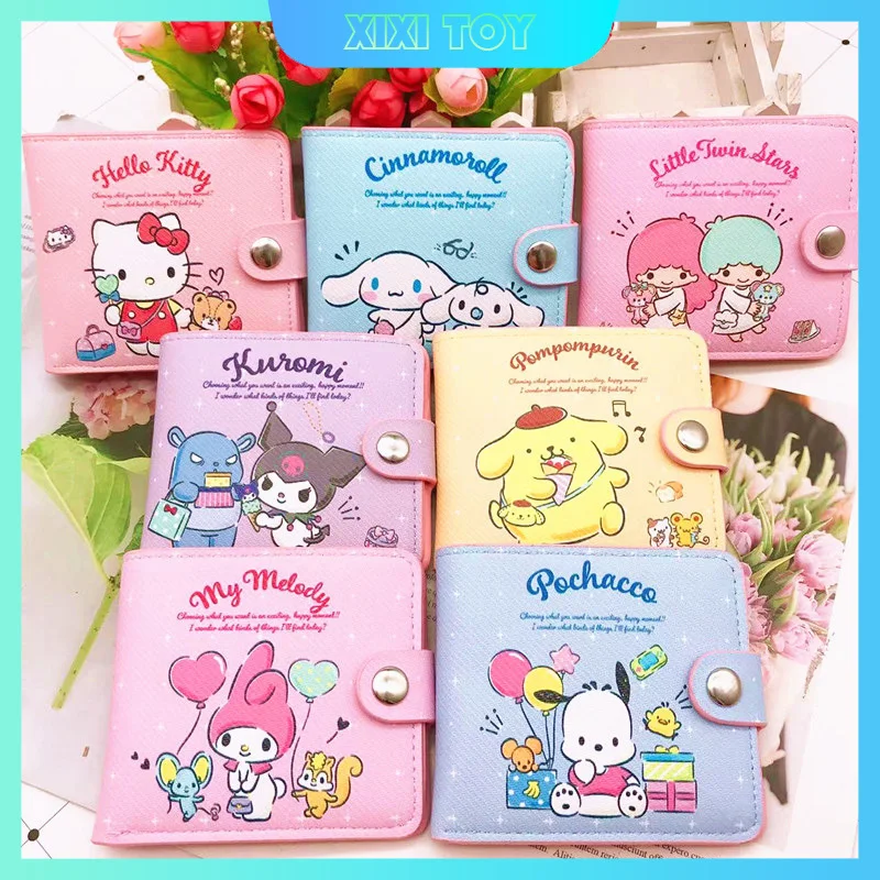 Новый милый розовый кошелек с аниме Sanrio Kitty Kuromi Stitch, маленький симпатичный кошелек для девушек, кошелек для мелочи с кнопками, складной женский кошелек
Новый милый розовый кошелек с аниме Sanrio Kitty Kuromi Stitch, маленький симпатичный кошелек для девушек, кошелек для мелочи с кнопками, складной женский кошелек
