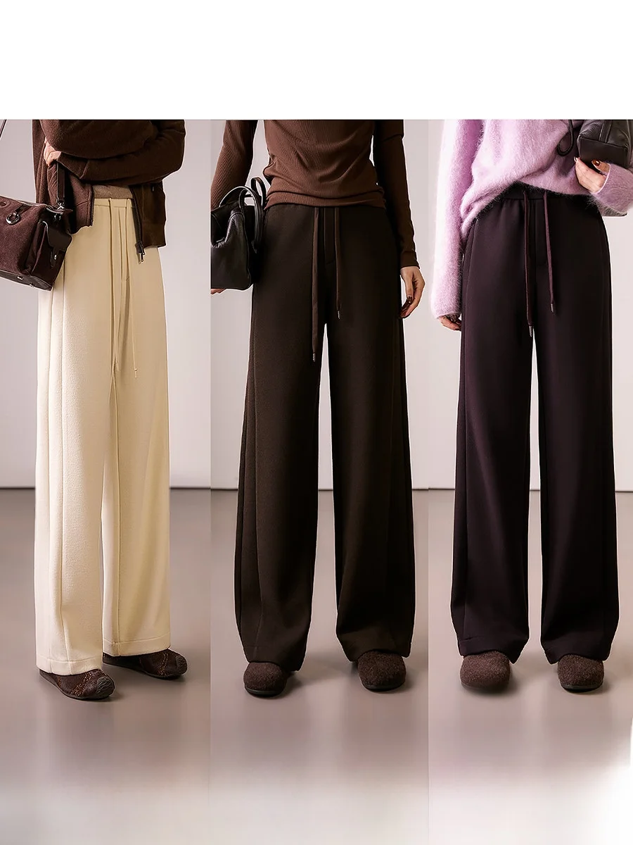 Женские шерстяные вязаные брюки-палаццо с высокой талией, прямые, с эффектом драпировки, комфортные, теплые, модные
Женские шерстяные вязаные брюки-палаццо с высокой талией, прямые, с эффектом драпировки, комфортные, теплые, модные