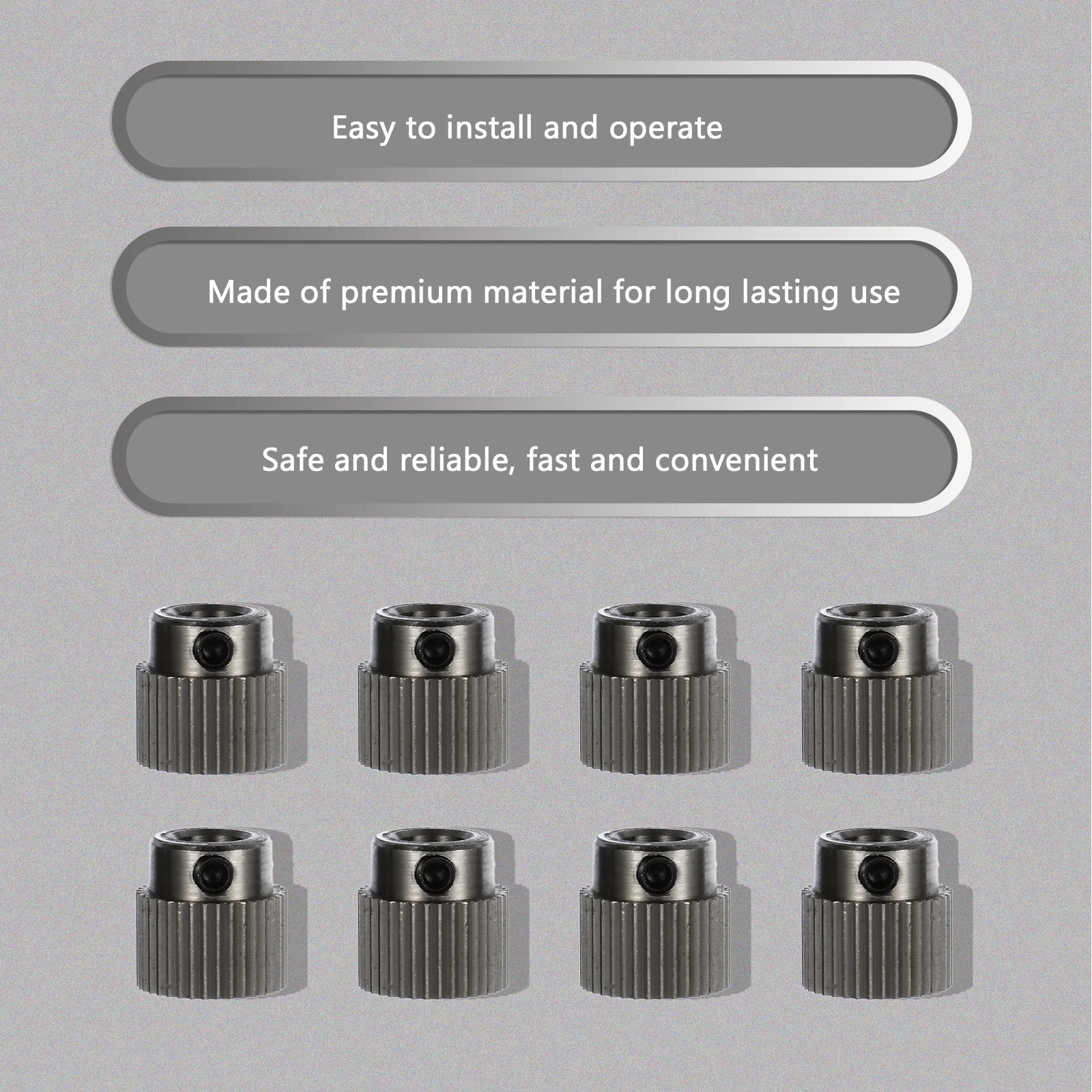 15 Pcs Stainless Steel Gear Extruder Small Wheels Feeder 3D Printer Part Compatible Most 3D Printers Easy Install Operate
15 Pcs Stainless Steel Gear Extruder Small Wheels Feeder 3D Printer Part Compatible Most 3D Printers Easy Install Operate