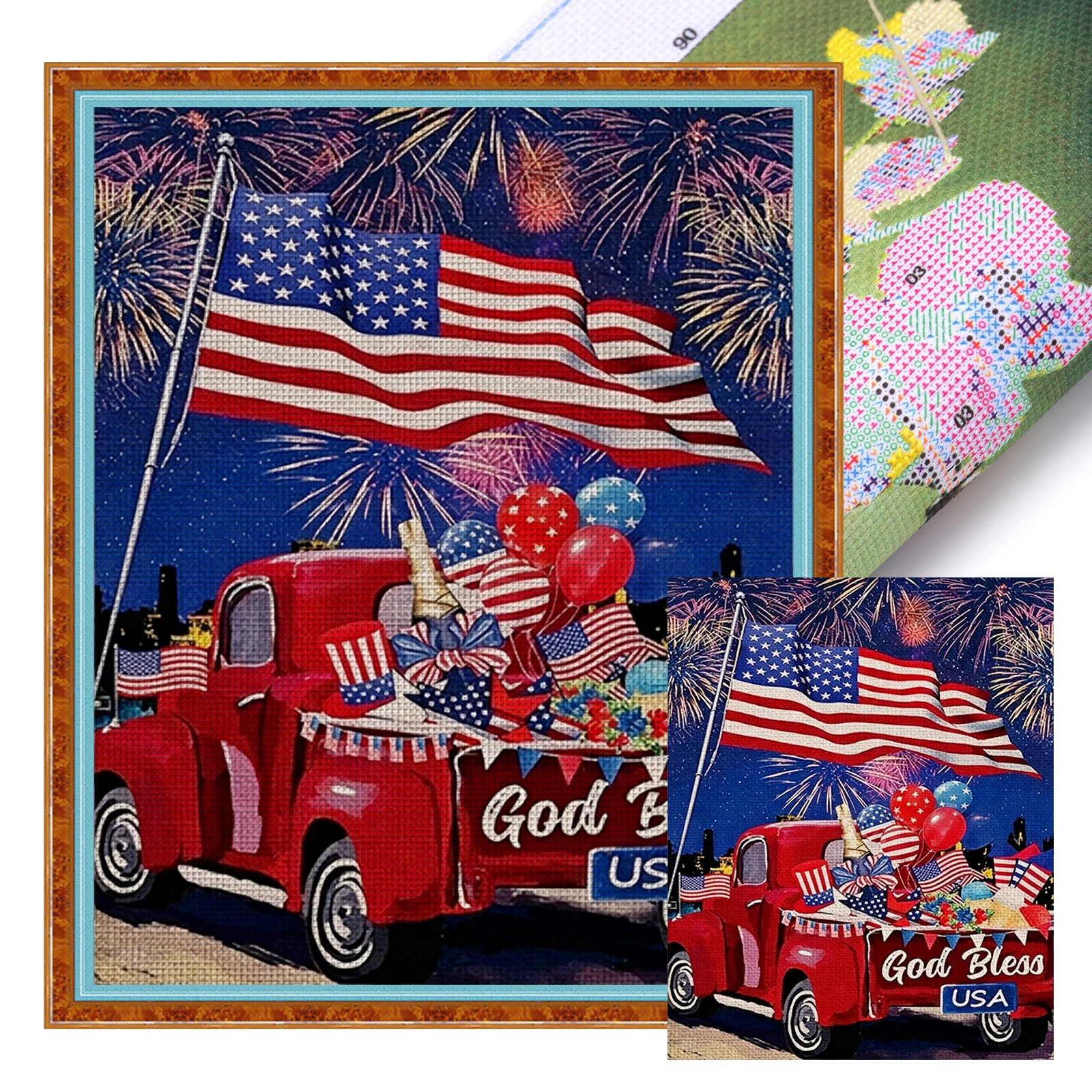 Independence Day Full 11CT DIY Stamped Embroidery Needlepoint Starter Kits Home Decor Cross Stitch Art and Crafts Kits 40x50cm
Independence Day Full 11CT DIY Stamped Embroidery Needlepoint Starter Kits Home Decor Cross Stitch Art and Crafts Kits 40x50cm