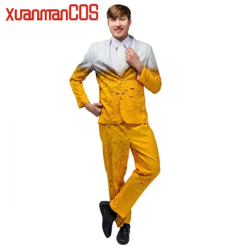 Halloween MenS Oktoberfest Cosplay Costume Suit for Adult Woman Man Othes Role Play Yellow Beer Party Costumes for Fancy Sets
Halloween MenS Oktoberfest Cosplay Costume Suit for Adult Woman Man Othes Role Play Yellow Beer Party Costumes for Fancy Sets