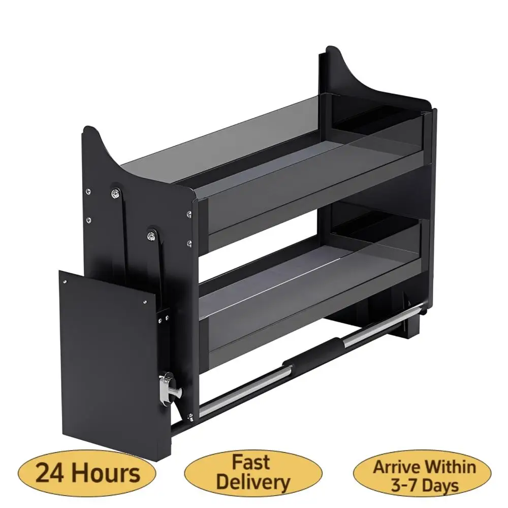 Двухуровневый выдвижной органайзер для шкафа из алюминиевого сплава, 22,2 дюйма, сверхпрочный, с большим объемом хранения, до 15 кг
Двухуровневый выдвижной органайзер для шкафа из алюминиевого сплава, 22,2 дюйма, сверхпрочный, с большим объемом хранения, до 15 кг