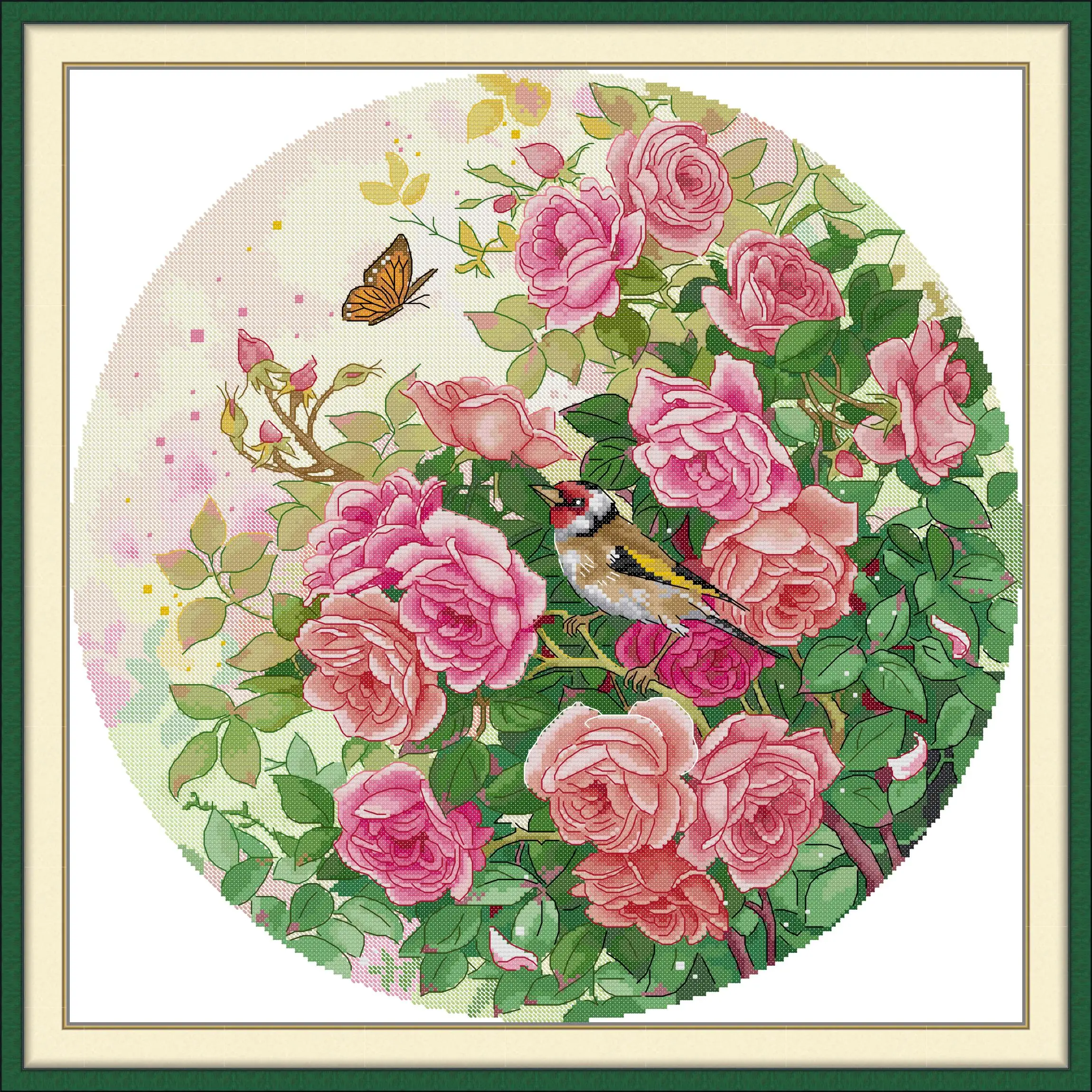Joy Sunday New Stamped Cross Stitch Kit,11/14/16CT DIY Easy Pattern Aida Fabric Embroidery Set-Roses and Birds
Joy Sunday New Stamped Cross Stitch Kit,11/14/16CT DIY Easy Pattern Aida Fabric Embroidery Set-Roses and Birds