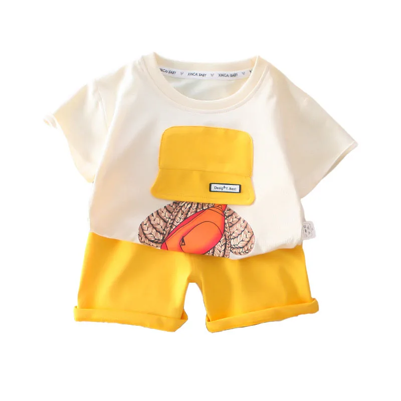 Baby Boy Summer Clothes 2025 Korean Fashion Kids Boys Casual Cartoon Short Sleeve T-shirts Tops and Shorts Two Piece Outfit Set
Baby Boy Summer Clothes 2025 Korean Fashion Kids Boys Casual Cartoon Short Sleeve T-shirts Tops and Shorts Two Piece Outfit Set