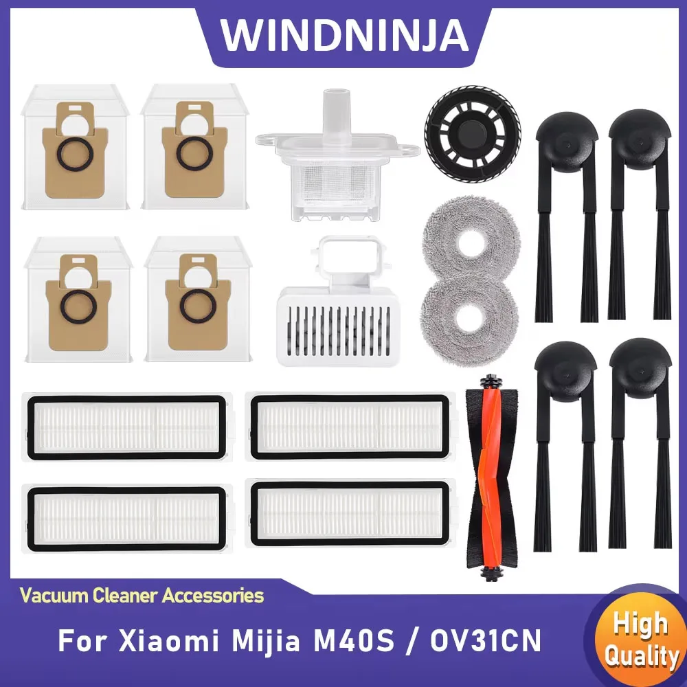 Robot Vacuum Optional Part for Xiaomi Mijia M40S/OV31CN Vacuum Side Brush Filter Dust Bag Mop Cloth Bracket Sterilization Module
Robot Vacuum Optional Part for Xiaomi Mijia M40S/OV31CN Vacuum Side Brush Filter Dust Bag Mop Cloth Bracket Sterilization Module