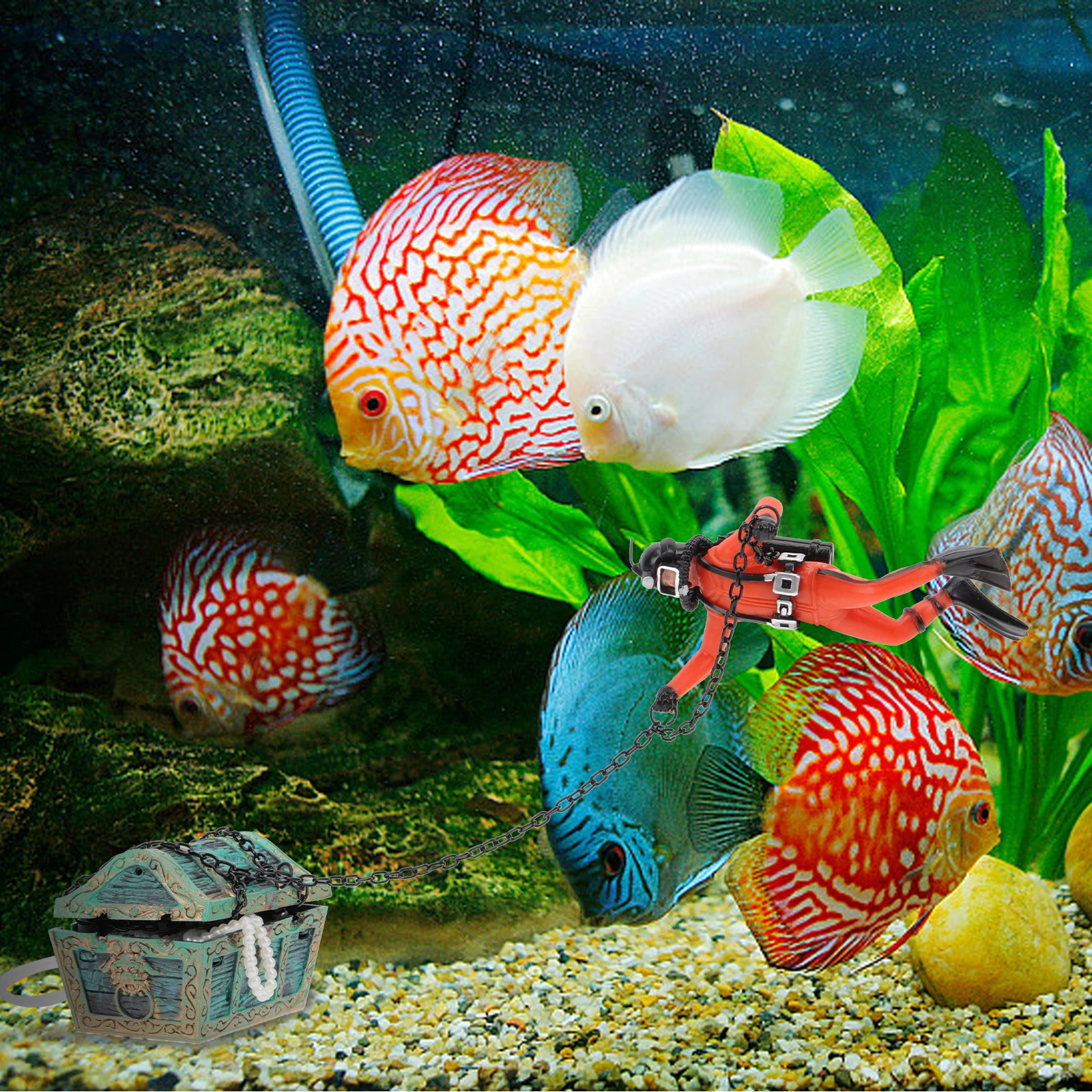Decoration Diver Aquarium Fish Tank Decor Unique Accessories Plastic Safe Durable Vivid Images Lifelike Modeling Pet
Decoration Diver Aquarium Fish Tank Decor Unique Accessories Plastic Safe Durable Vivid Images Lifelike Modeling Pet