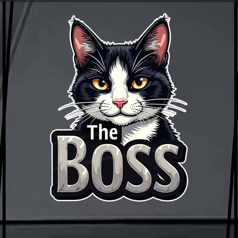 Cat Boss Car Sticker Vinyl Decal Waterproof Rear Window Motorcycle Camper Bumper Truck Laptop Decoration SH1629
Cat Boss Car Sticker Vinyl Decal Waterproof Rear Window Motorcycle Camper Bumper Truck Laptop Decoration SH1629