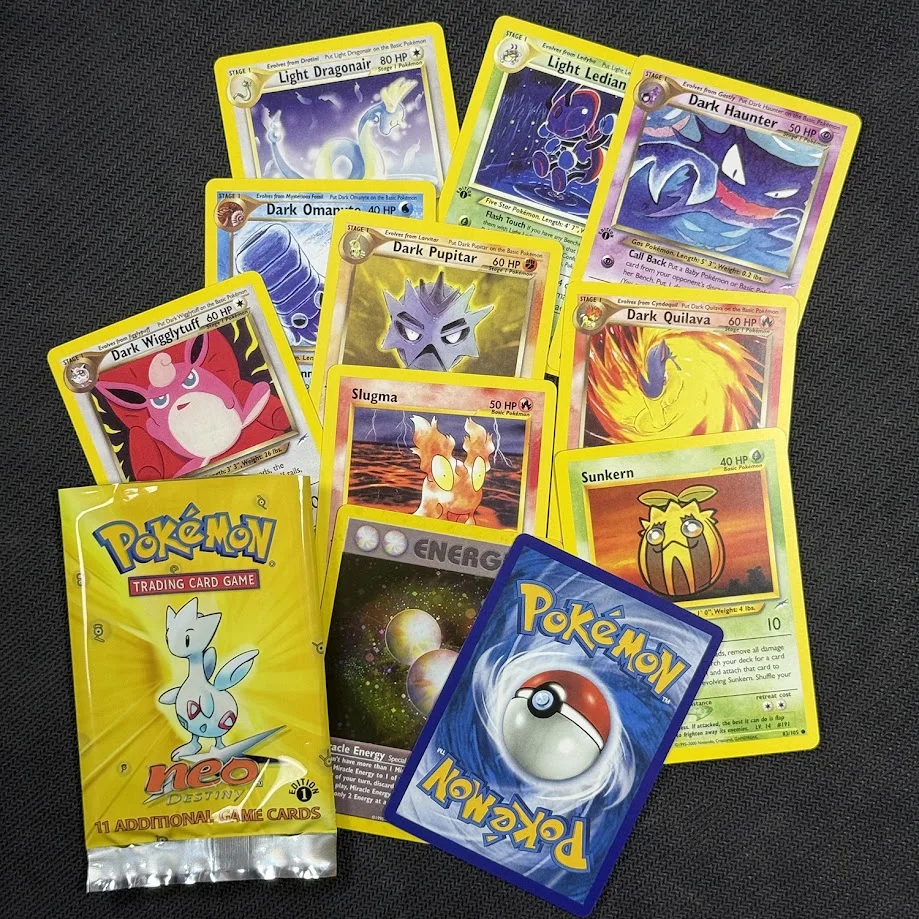 Pokémon TCG Neo Destiny 1st Edition Booster Box Proxy Set - 36 Packs Full Vintage Collection, Shining Celebi, Tyranitar, Light P
Pokémon TCG Neo Destiny 1st Edition Booster Box Proxy Set - 36 Packs Full Vintage Collection, Shining Celebi, Tyranitar, Light P