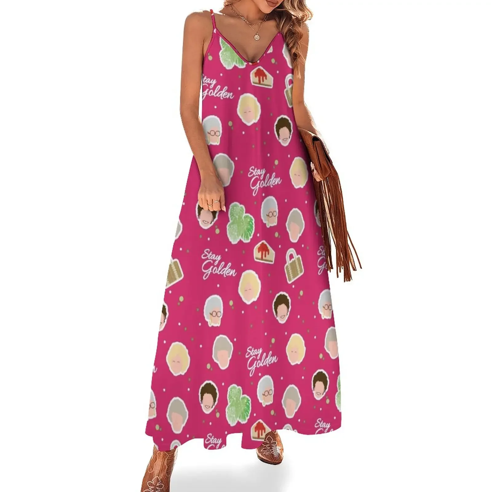 Golden Girls Pattern Sleeveless Dress long dresses for women Dress for pregnant women Dress
Golden Girls Pattern Sleeveless Dress long dresses for women Dress for pregnant women Dress