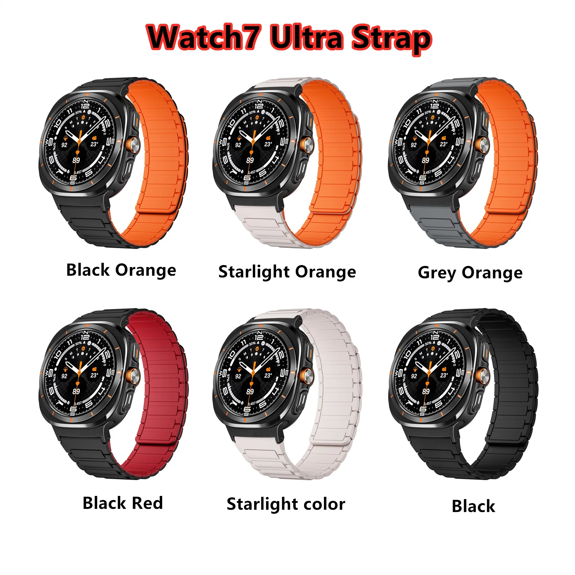 for Samsung Watch7 Ultra Strap New Galaxy Silicone Magnetic Intelligent Sports Galaxy WATCH7 Breathable Male Female Accessories
for Samsung Watch7 Ultra Strap New Galaxy Silicone Magnetic Intelligent Sports Galaxy WATCH7 Breathable Male Female Accessories