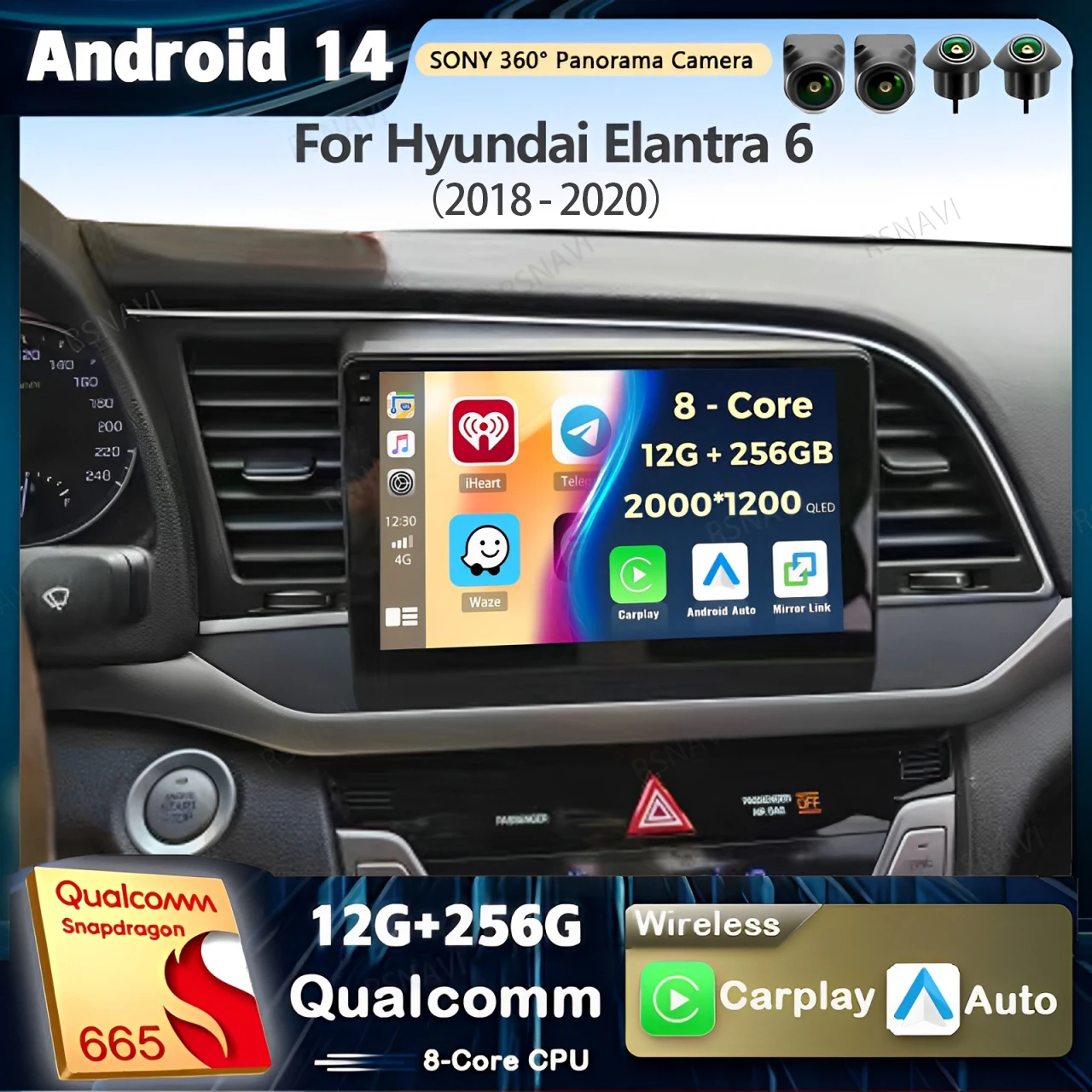 Автомобильное радио Carplay Android 14 для Hyundai Elantra 6 2018 2019 2020, мультимедийный видеоплеер, навигация, GPS, стерео, 2Din, DVD, WIFI + 4G
Автомобильное радио Carplay Android 14 для Hyundai Elantra 6 2018 2019 2020, мультимедийный видеоплеер, навигация, GPS, стерео, 2Din, DVD, WIFI + 4G
