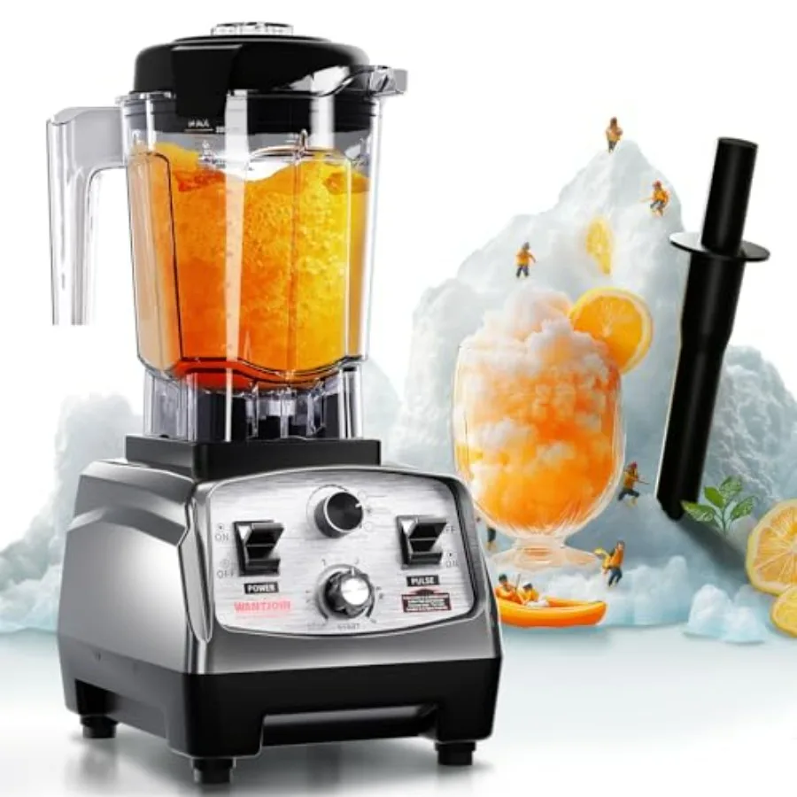 68oz Countertop Blender for Kitchen Smoothie Maker with 1800W Copper Motor 30000 RPM 16 Speeds Multi-Functional Black
68oz Countertop Blender for Kitchen Smoothie Maker with 1800W Copper Motor 30000 RPM 16 Speeds Multi-Functional Black