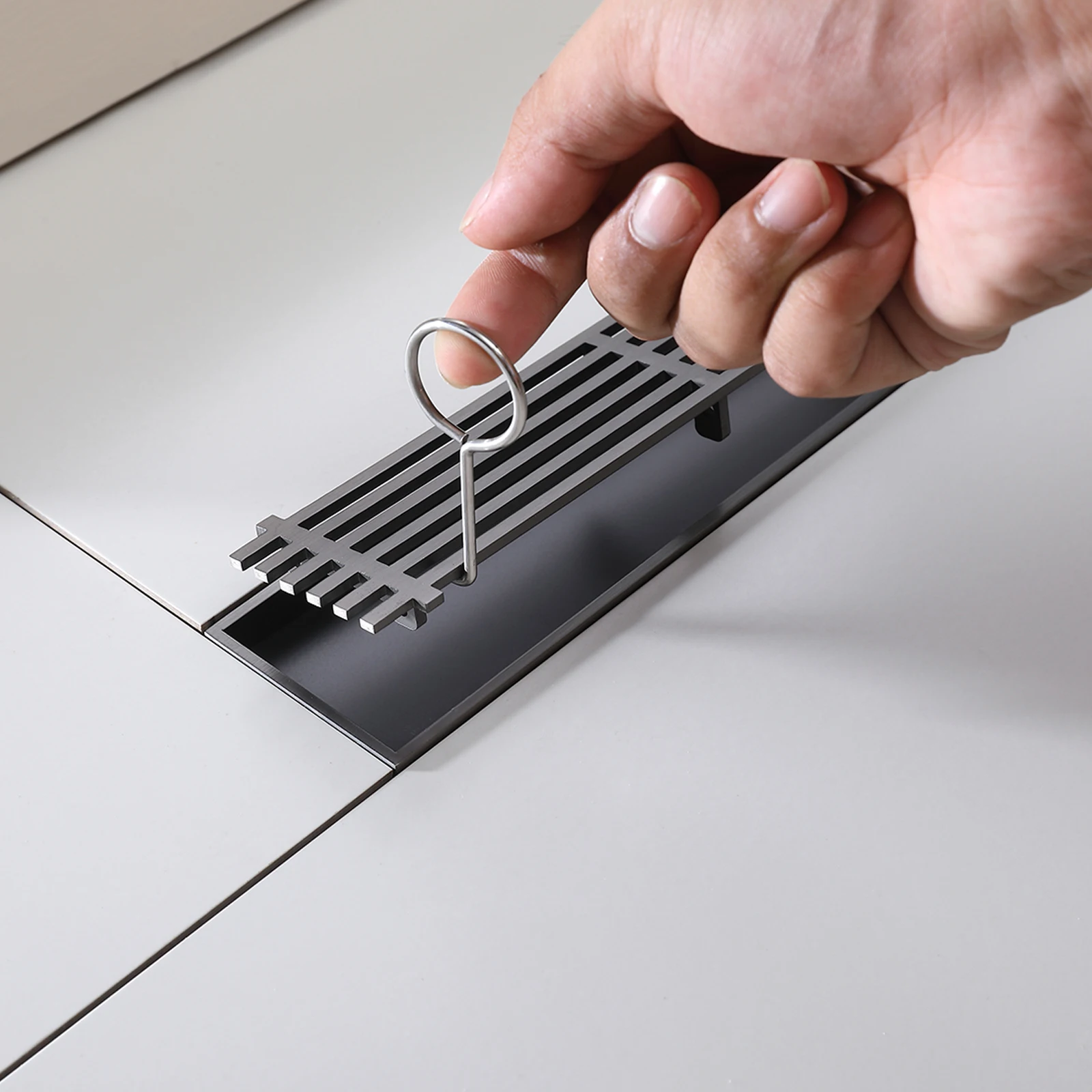 Brushed Bathroom Accessories Rectangular 304 Stainless Steel Linear Shower Floor Drain Length 60cm
Brushed Bathroom Accessories Rectangular 304 Stainless Steel Linear Shower Floor Drain Length 60cm