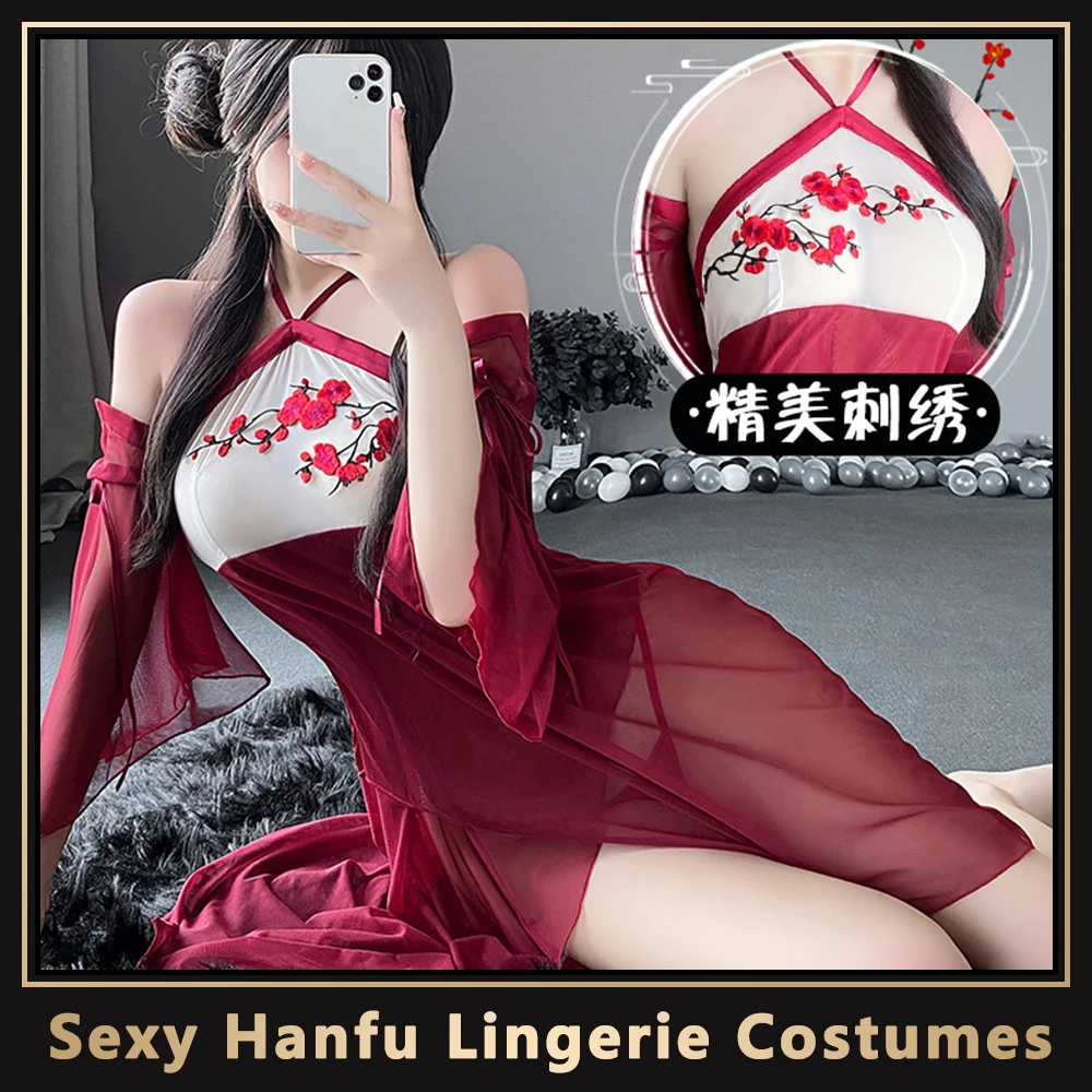 Женское нижнее белье Hanfu, Сексуальная принцесса, женское искусственное искушение, порно, костюмы для косплея, Эротическая китайская ночная рубашка, одежда, азиатская
Женское нижнее белье Hanfu, Сексуальная принцесса, женское искусственное искушение, порно, костюмы для косплея, Эротическая китайская ночная рубашка, одежда, азиатская