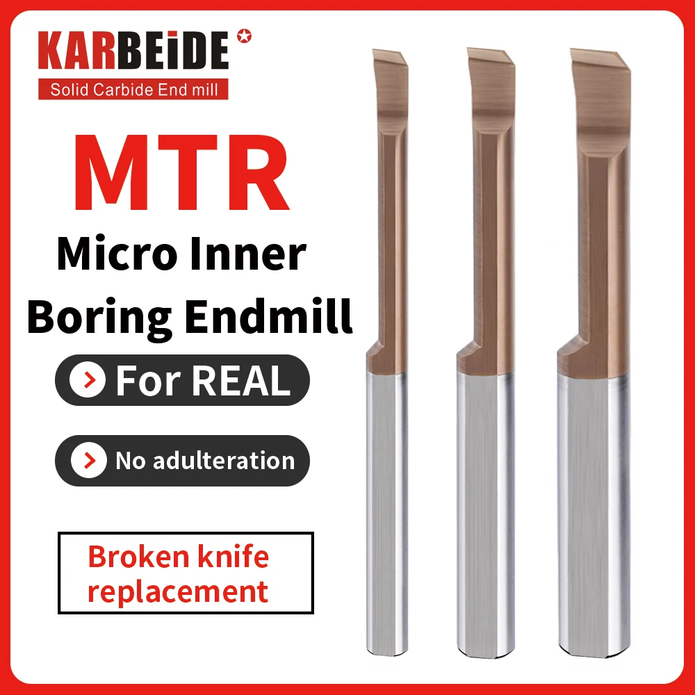KARBEIDE Carbide MTR Boring Cutter Tungsten Steel Boring Cutters Micro Diameter Boring Mills
KARBEIDE Carbide MTR Boring Cutter Tungsten Steel Boring Cutters Micro Diameter Boring Mills