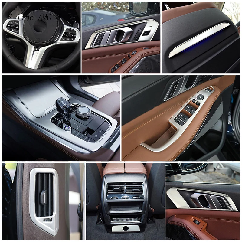 Car Styling Center Console Steering Wheel Gear Shift Multimedia Frame Cover Trim For BMW X5 G05 2019-2021 Interior Accessories
Car Styling Center Console Steering Wheel Gear Shift Multimedia Frame Cover Trim For BMW X5 G05 2019-2021 Interior Accessories