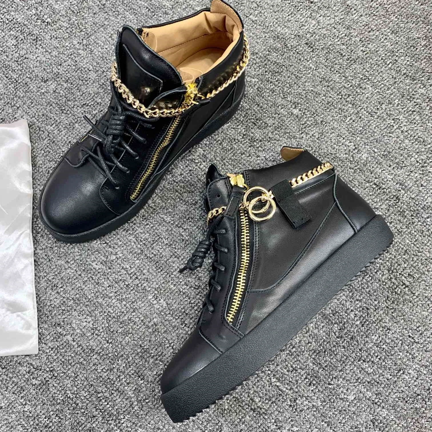 Top Hight Quality Casual Sneakers For Men and Women Real Leather Brand Designer Unisex Tennis Shoes GZ Zipper Loafer Shoes G285
Top Hight Quality Casual Sneakers For Men and Women Real Leather Brand Designer Unisex Tennis Shoes GZ Zipper Loafer Shoes G285