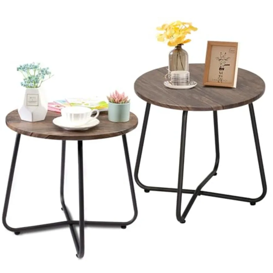 17.7 inch Small Round Outdoor Side TablePatio End Table Waterproof Wood Table with Weather Resistant Steel Adjustable Feet for
17.7 inch Small Round Outdoor Side TablePatio End Table Waterproof Wood Table with Weather Resistant Steel Adjustable Feet for