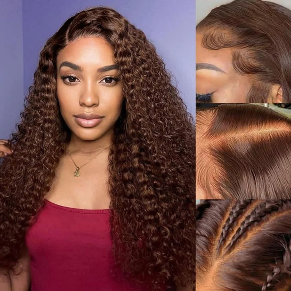 Dark Brown Human Hair Wig Wear and Go Glueless Wigs Pre Cut 13x4 Hd Lace Chocolate Brown Curly Wigs Human Hair 210% Density
Dark Brown Human Hair Wig Wear and Go Glueless Wigs Pre Cut 13x4 Hd Lace Chocolate Brown Curly Wigs Human Hair 210% Density