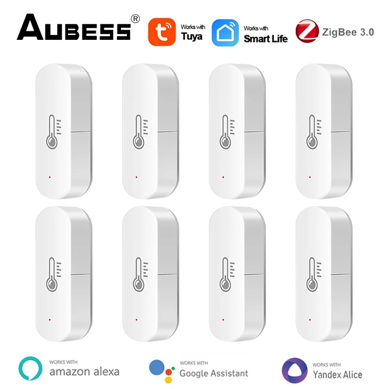 Tuya Zigbee Smart Temperature Humidity Sensor Indoor Hygrometer APP Remote Real-time Monitoring Work With Alexa Google Home
Tuya Zigbee Smart Temperature Humidity Sensor Indoor Hygrometer APP Remote Real-time Monitoring Work With Alexa Google Home