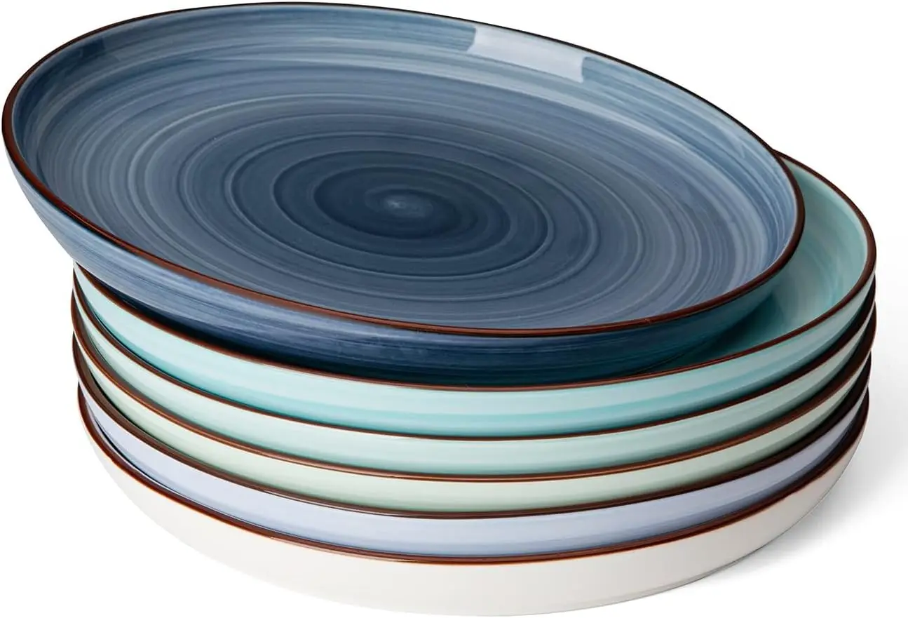 6-Pack 10" Porcelain Dinner Plates, Microwave & Dishwasher Safe, Assorted Gradient Colors
6-Pack 10" Porcelain Dinner Plates, Microwave & Dishwasher Safe, Assorted Gradient Colors