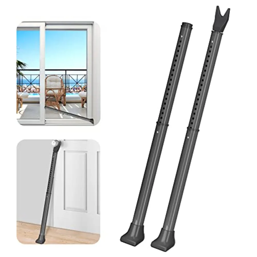 Upgraded Door Security Bar and Sliding Patio Bar, Heavy Duty Stoppers Adjustable Jammer for Home, Apartment, Travel,Grey
Upgraded Door Security Bar and Sliding Patio Bar, Heavy Duty Stoppers Adjustable Jammer for Home, Apartment, Travel,Grey
