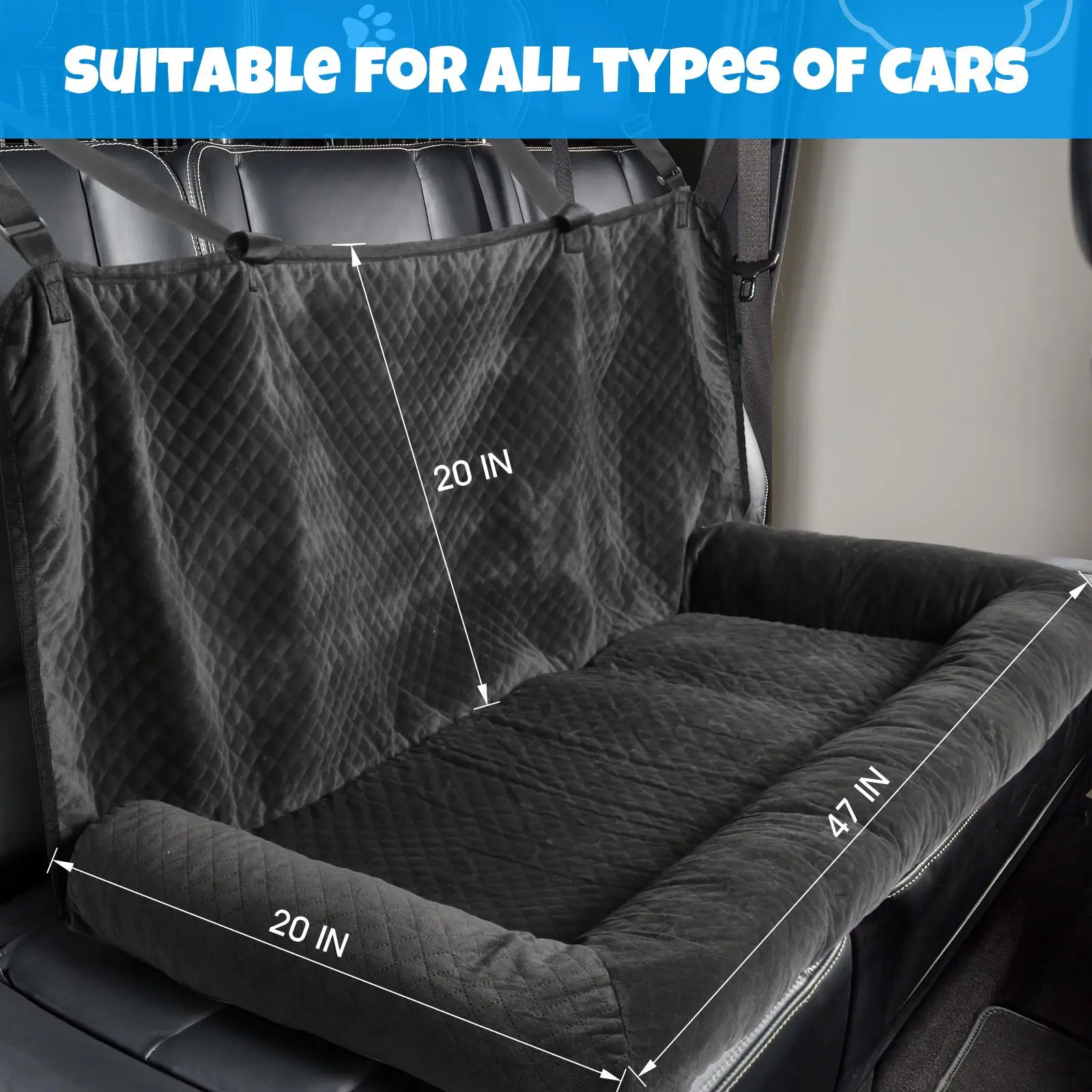 Dog Car Seat Bed Dog Back Seat Cushion Dog Car Back Seat Protector for Medium Large Dogs for Pet Supplies Puppy Cats
Dog Car Seat Bed Dog Back Seat Cushion Dog Car Back Seat Protector for Medium Large Dogs for Pet Supplies Puppy Cats