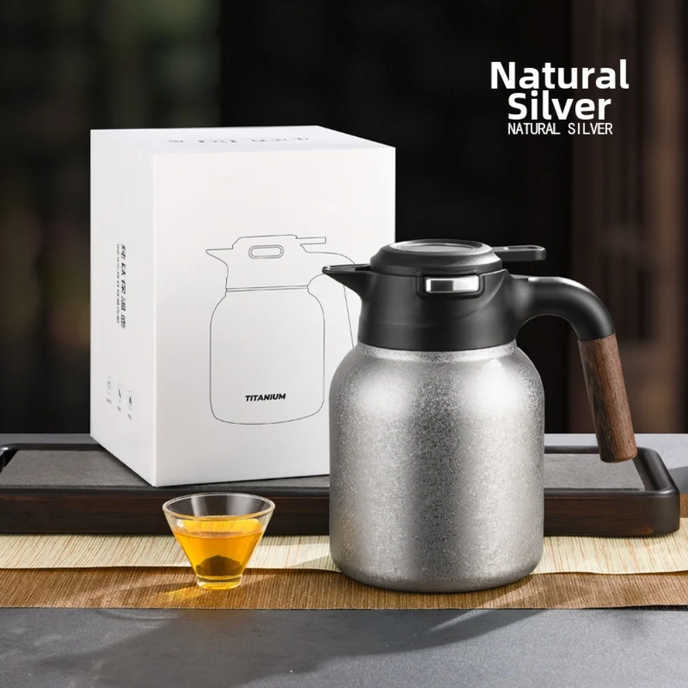 Titanium Tea Pot with Large Capacity and Mechanical Temperature Display Insulated for Brewing Multiple Cups of Tea
Titanium Tea Pot with Large Capacity and Mechanical Temperature Display Insulated for Brewing Multiple Cups of Tea