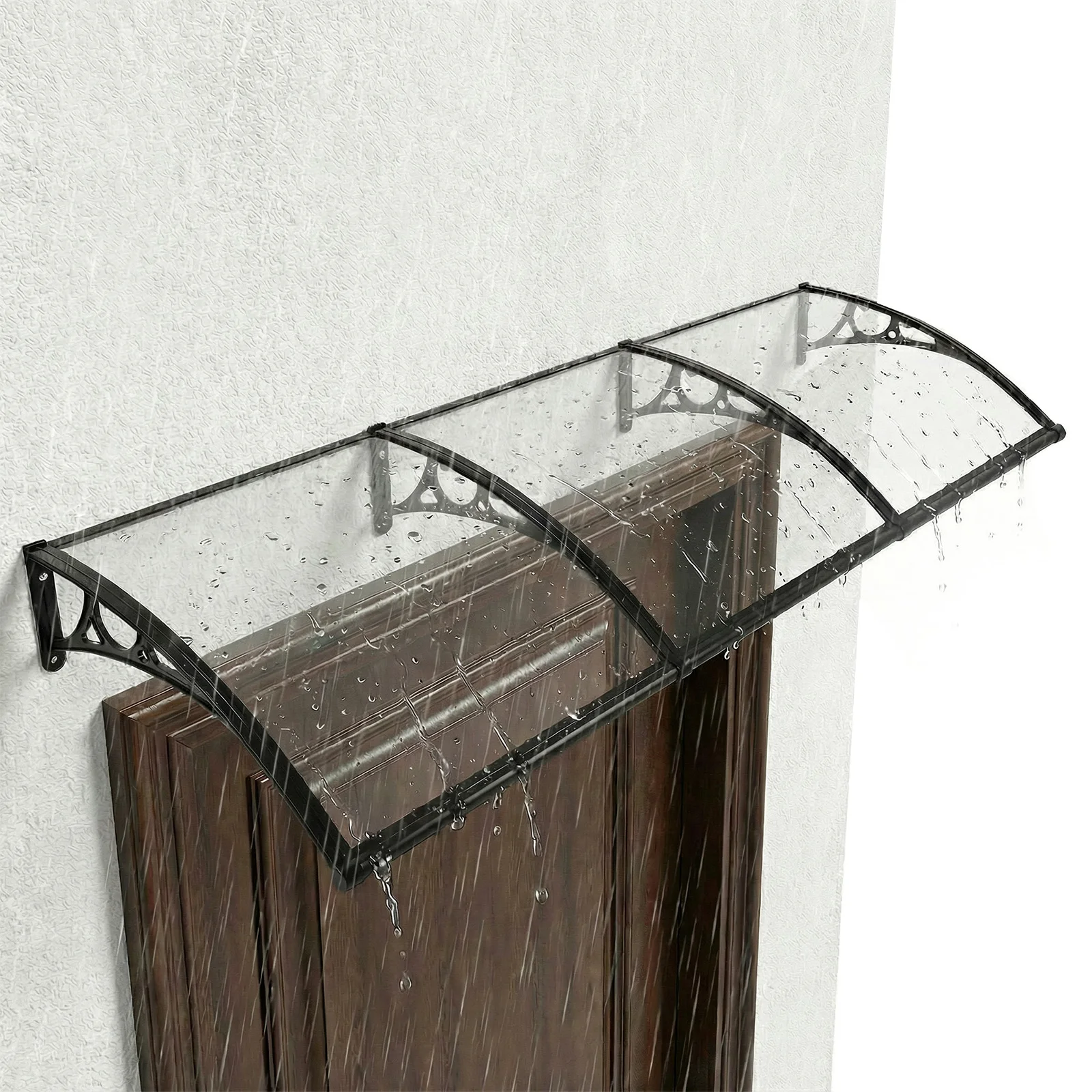 Awning for Door Entrance Strong Load-Bearing Capacity Overhead Door Awning with Drainage Sink for Rain Snow Sunlight Protection
Awning for Door Entrance Strong Load-Bearing Capacity Overhead Door Awning with Drainage Sink for Rain Snow Sunlight Protection