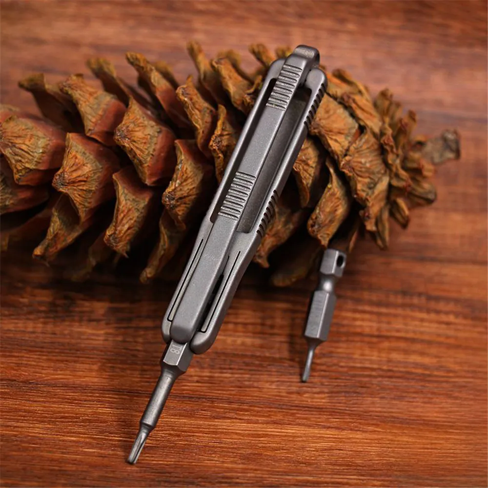 Titanium Alloy Screwdriver Portable Gadget Magnetic Removable Hex Head Outdoor Riding Camping EDC Pocket Professional Hand Tools
Titanium Alloy Screwdriver Portable Gadget Magnetic Removable Hex Head Outdoor Riding Camping EDC Pocket Professional Hand Tools