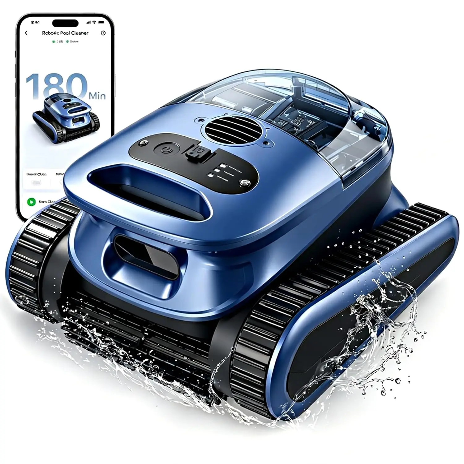 Automatic Robotic Pool Vacuum Cleaner for Inground & Above Ground Pools,Cordless Pool Vacuum Robot Wall Climbing, Custom
Automatic Robotic Pool Vacuum Cleaner for Inground & Above Ground Pools,Cordless Pool Vacuum Robot Wall Climbing, Custom