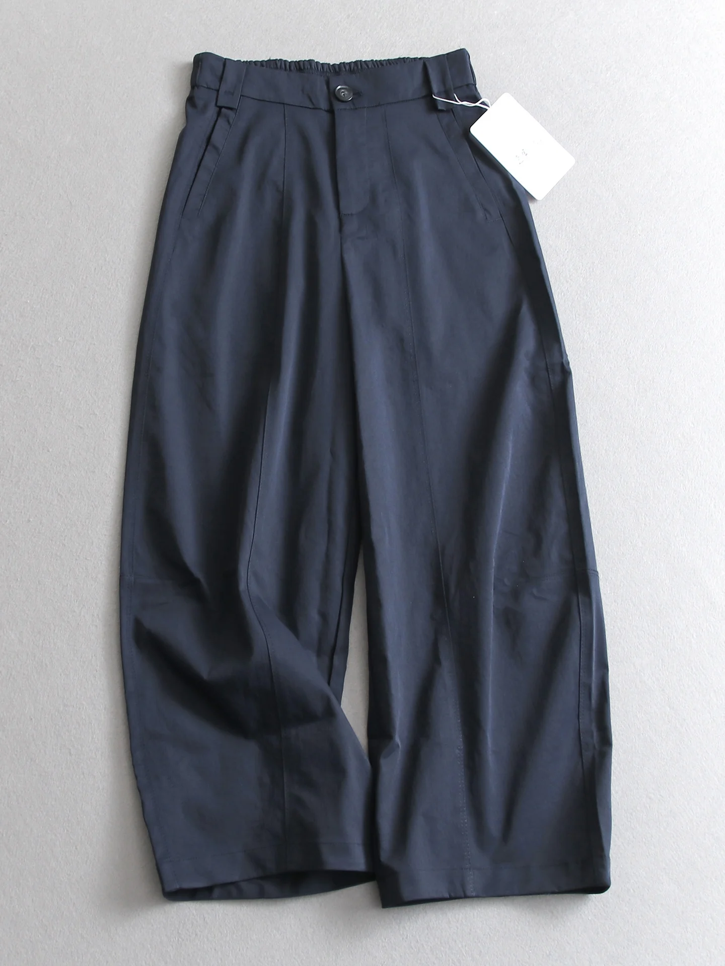 Loose Casual Pants Women's High Waist Trousers Pure Color 3D Tailoring Lazy Loose Eighteen Pants Polyester Fiber Straight Leg
Loose Casual Pants Women's High Waist Trousers Pure Color 3D Tailoring Lazy Loose Eighteen Pants Polyester Fiber Straight Leg