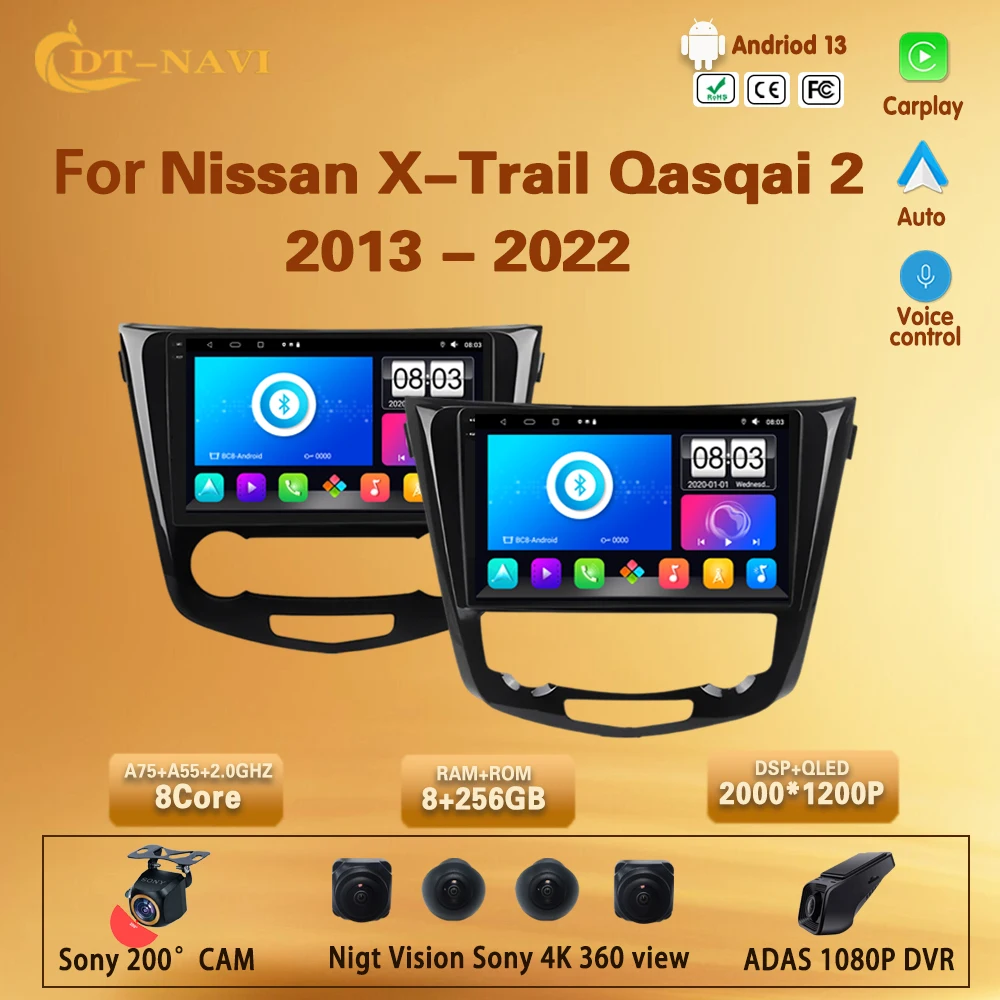 Для Nissan X-Trail Xtrail X Trail 3 T32 2013 - 2022 Qashqai 2 J11 Qualcomm Автомобильное Радио Мультимедиа Видео Плеер Навигация Стерео
Для Nissan X-Trail Xtrail X Trail 3 T32 2013 - 2022 Qashqai 2 J11 Qualcomm Автомобильное Радио Мультимедиа Видео Плеер Навигация Стерео