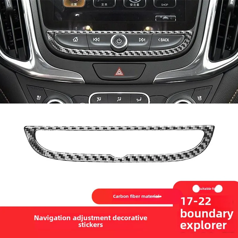 Suitable for Chevrolet 17-22 Explorer interior modified carbon fiber navigation button frame decorative sticker
Suitable for Chevrolet 17-22 Explorer interior modified carbon fiber navigation button frame decorative sticker