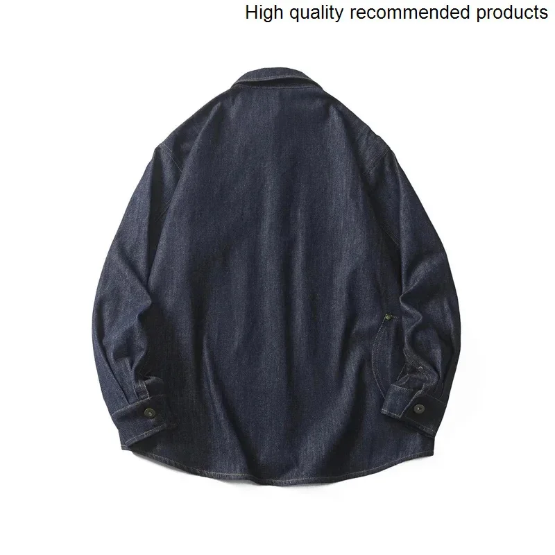 Men Jeans Shirt Original Color Streetwear Fashion Loose Casual Long Sleeve Denim Cargo Shirts Cityboy Oversized Shirt Blouses
Men Jeans Shirt Original Color Streetwear Fashion Loose Casual Long Sleeve Denim Cargo Shirts Cityboy Oversized Shirt Blouses