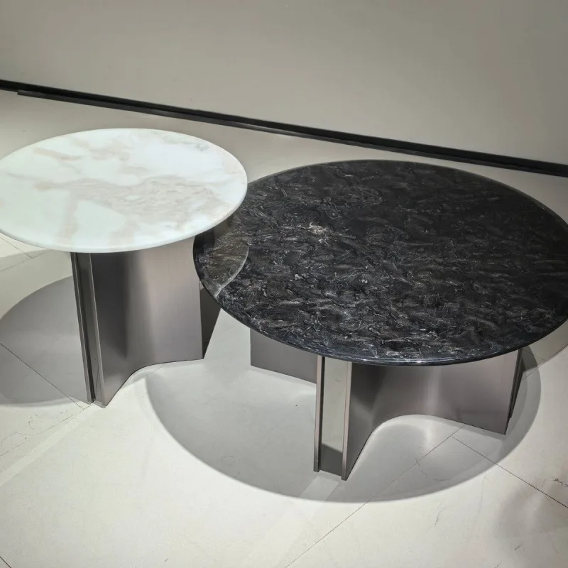 coffee table combination, fully furnished living room, family villa, designer round dual-purpose high-end tea table 
coffee table combination, fully furnished living room, family villa, designer round dual-purpose high-end tea table