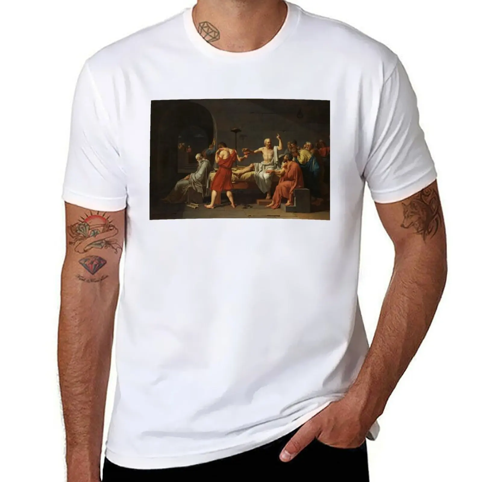The Jacques-Louis Socrates of David Death T-Shirt Work Outdoor Short Sleeve Tee
The Jacques-Louis Socrates of David Death T-Shirt Work Outdoor Short Sleeve Tee