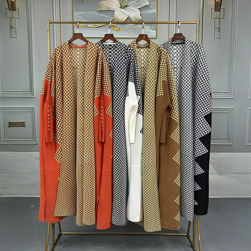 Cardigan Long Coat, Arab Fashion Pleated Diamond Printed Robe, Plus Size Women's Clothing Ramadan Dubai Luxury Islam Elegant
Cardigan Long Coat, Arab Fashion Pleated Diamond Printed Robe, Plus Size Women's Clothing Ramadan Dubai Luxury Islam Elegant