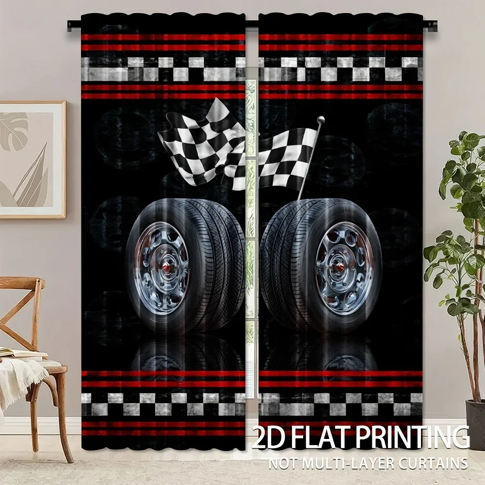 Exquisite Racing Tire Design Print Drapes Room Darkening Window Curtains for Home Decor,Rod Pocket Blackout Curtains Bedroom
Exquisite Racing Tire Design Print Drapes Room Darkening Window Curtains for Home Decor,Rod Pocket Blackout Curtains Bedroom