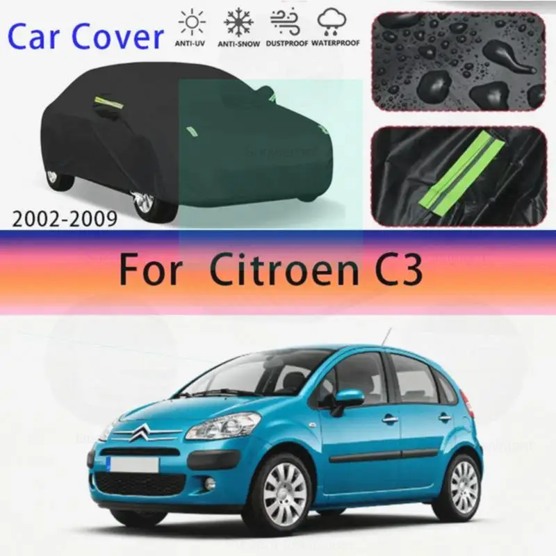 For Outdoor Protection Full for Citroen C3 2002 2009 Snow Sunshade Waterproof Dustproof Car Accessories Car Covers
For Outdoor Protection Full for Citroen C3 2002 2009 Snow Sunshade Waterproof Dustproof Car Accessories Car Covers