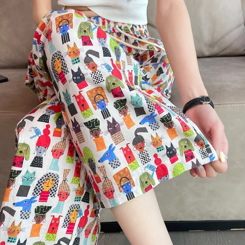 Korean Brand Y2K FUNNY Cartoon Full Printed Long Pants Elastic Waist Loose Wide Leg Pants Summer Casual Homewear Kawaii Clothes
Korean Brand Y2K FUNNY Cartoon Full Printed Long Pants Elastic Waist Loose Wide Leg Pants Summer Casual Homewear Kawaii Clothes