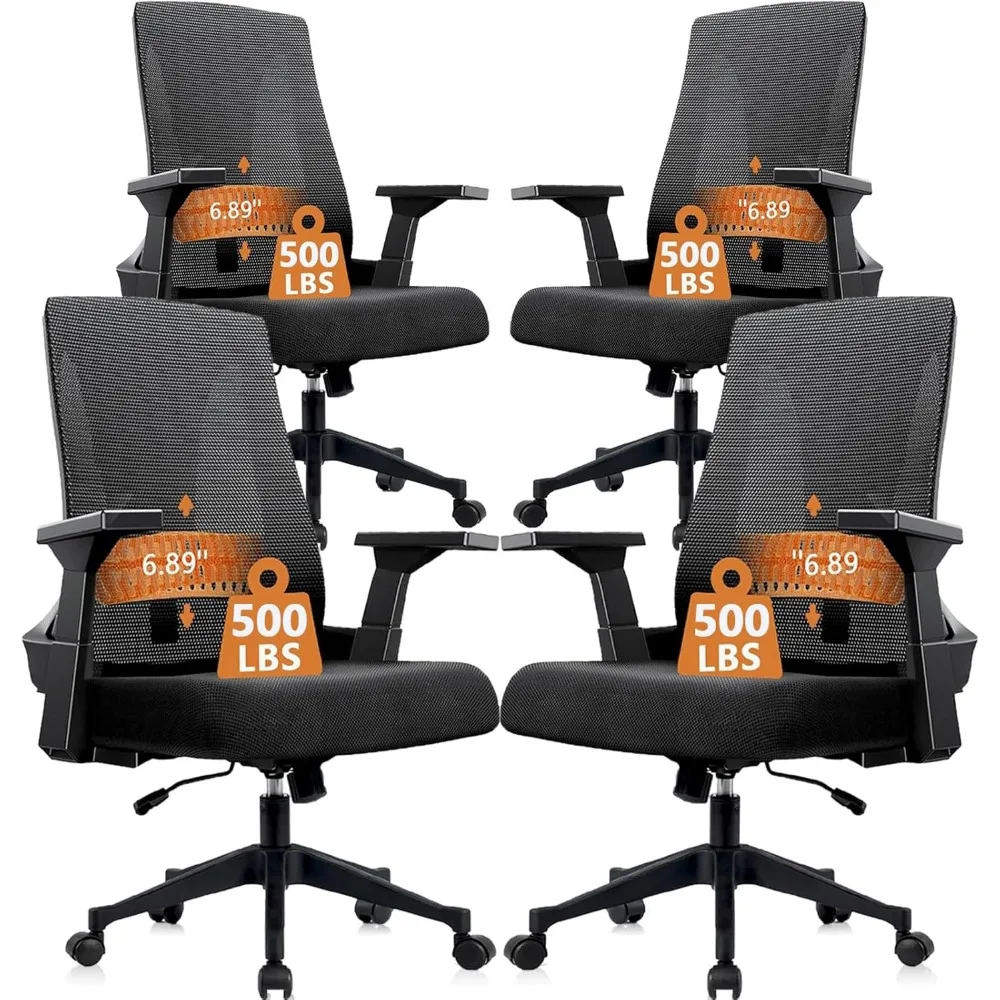 500lbs Big and Tall Office Chair Heavy Duty Mesh Ergonomic Computer Chairs with Adjustable Lumbar Support and Wide Comfy Seat
500lbs Big and Tall Office Chair Heavy Duty Mesh Ergonomic Computer Chairs with Adjustable Lumbar Support and Wide Comfy Seat