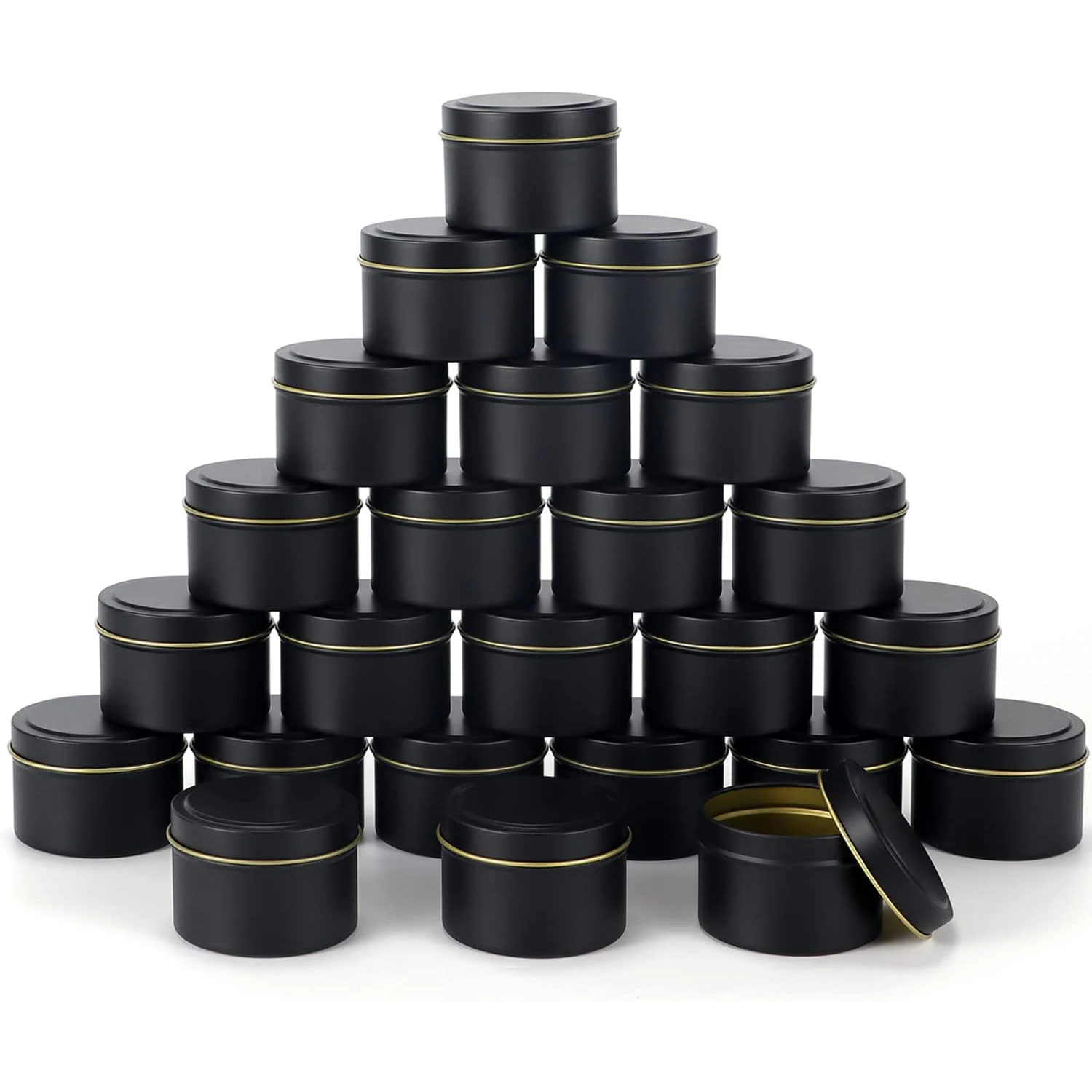 24 Pieces 4oz Candle Jars Bulk Candle Containers for Candle Making Storage Jars DIY Candle Making Black Candle Tins
24 Pieces 4oz Candle Jars Bulk Candle Containers for Candle Making Storage Jars DIY Candle Making Black Candle Tins