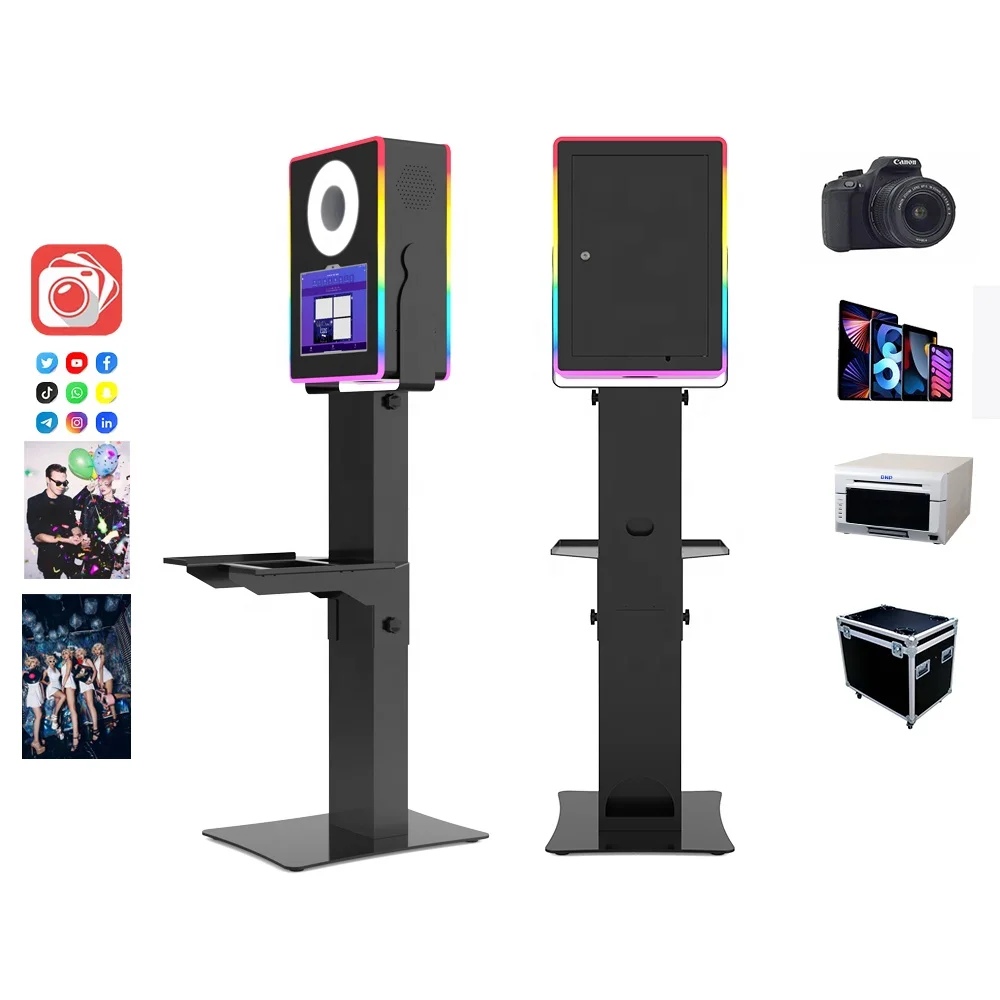 Wedding Photo Booth SLR Camera HD Shooting And Sharing In Email And Social Media Self Photobooth Kiosk Aluminum For Party Rental
Wedding Photo Booth SLR Camera HD Shooting And Sharing In Email And Social Media Self Photobooth Kiosk Aluminum For Party Rental