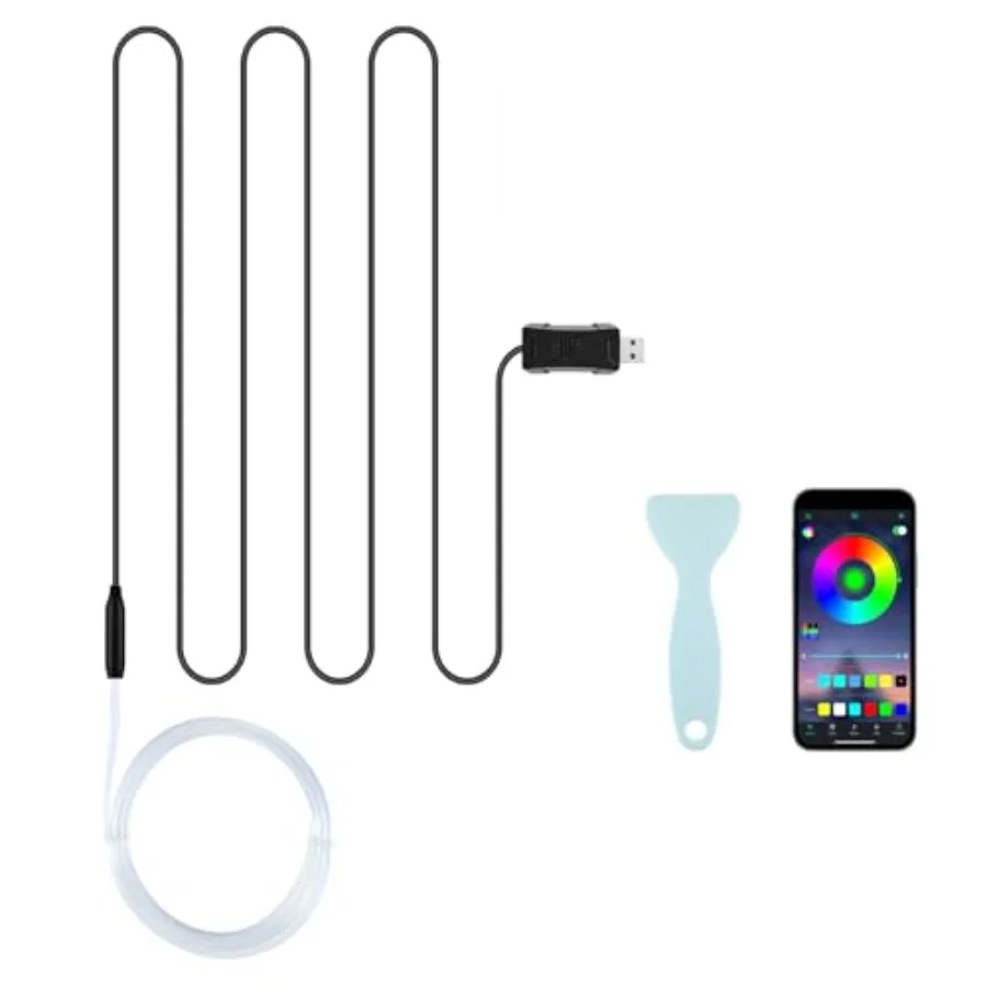 Smart Car LED Interior Lights with USB Port, LED Strip Fiber Optic Lights, Wireless App Control, Sync to Music, Car Accessories
Smart Car LED Interior Lights with USB Port, LED Strip Fiber Optic Lights, Wireless App Control, Sync to Music, Car Accessories