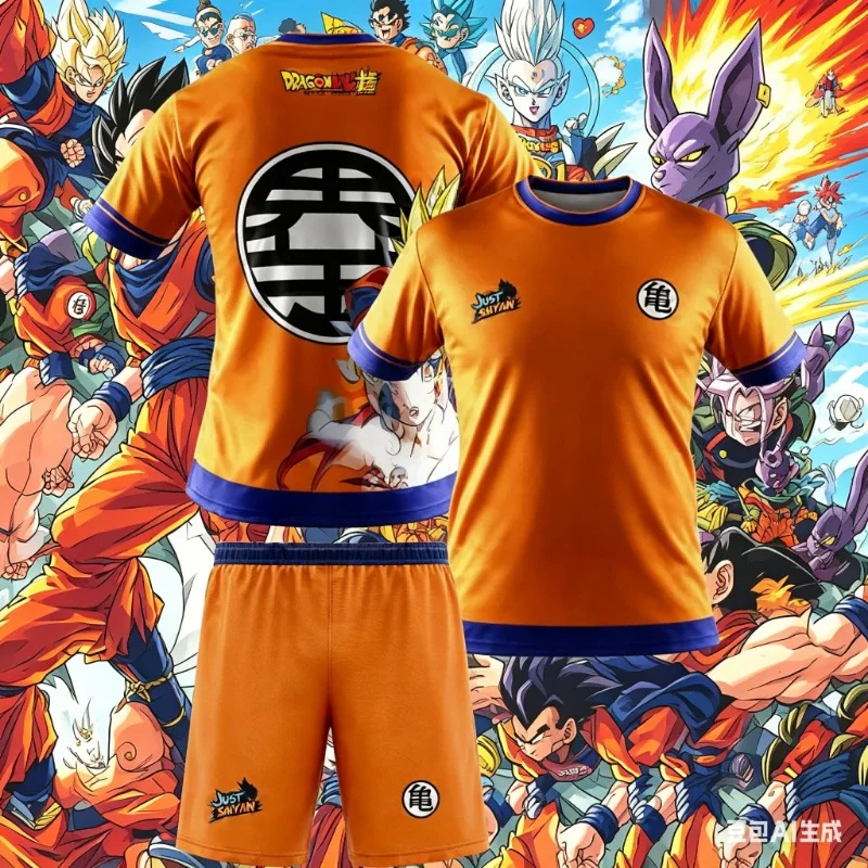 Модная спортивная футболка с 3D-принтом Dragon Ball Z для мальчиков, комплект из 2 предметов, мужской летний комплект с мультяшным рисунком
Модная спортивная футболка с 3D-принтом Dragon Ball Z для мальчиков, комплект из 2 предметов, мужской летний комплект с мультяшным рисунком